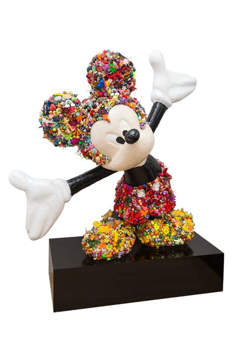 Sculpture of magical moments featuring mickey mouse